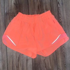 size 4 long hotty hot lululemon shorts!